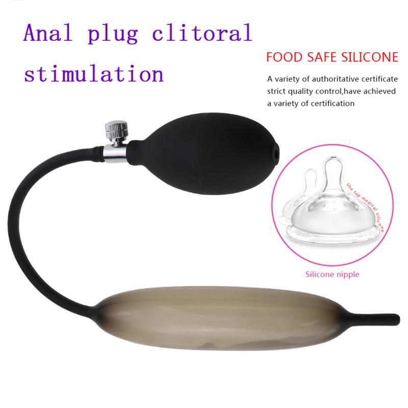 Silicone Inflatable Penis Plug Expandable Horse  Eye  Stick Urethra Catheter Dilation Stimulator