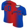 Custom TeamName Number Name Gradient Fashion Performance T-Shirt Summer Fashion Casual Oversized Comfortable Top