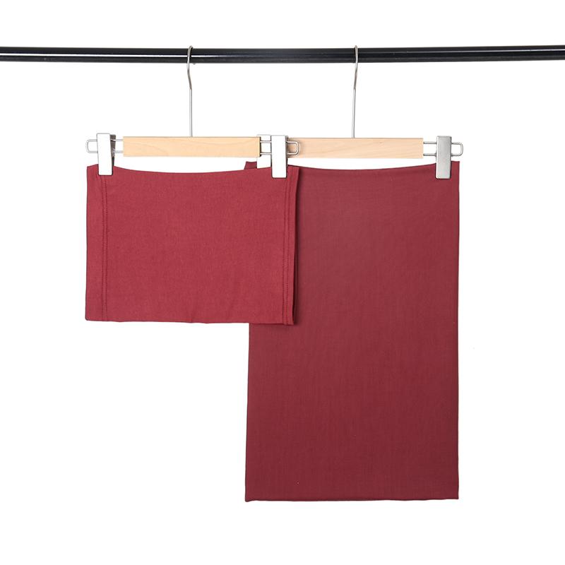 2 Pcs Set Cotton Rayon Modal Hijab Matching Color Jersey Cap Plain Cotton Muslim Women Scarf Shawl Turbante Femenino 85*185cm