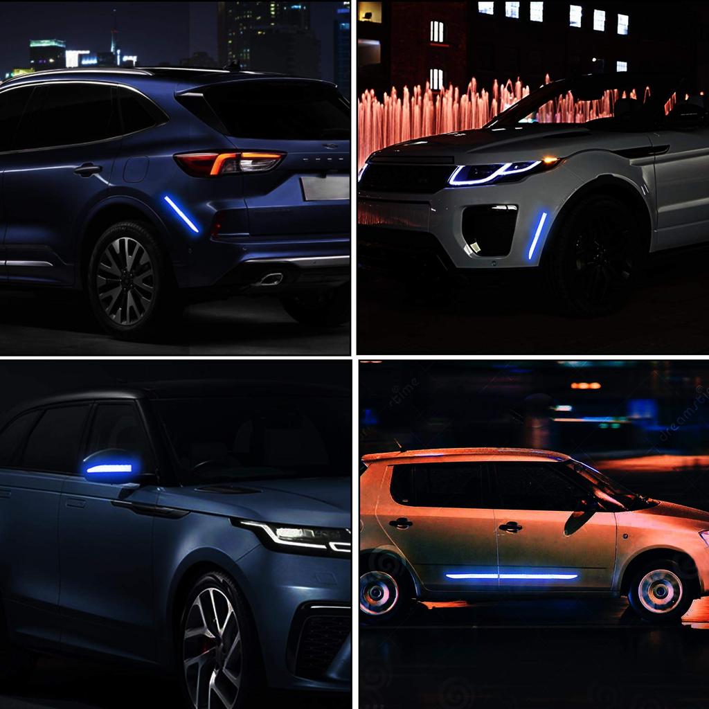 TOMALL 90cm Strong Reflective Stripe Sticker High Intensity Night Visibility Reflective Decal Universal Safety