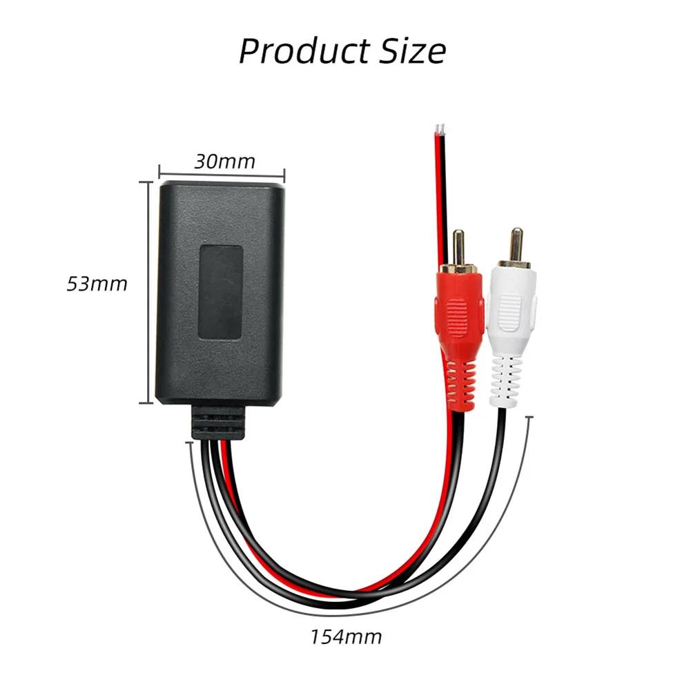 Universal Bluetooth-compatible Audio Cable Module Music Audio Adapter Car Electronics Accessories for 2RCA Interface Vehicles