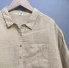 1116 Spring New Women's Lapel Japanese Cotton and Linen Shirt Loose Shirt Top Cardigan Long Sleeve Casual Retro