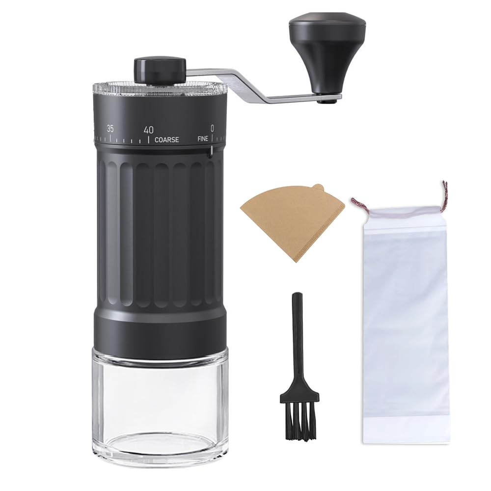 

Ручной Кофе Кофе Кофе Ручной Регулируемый Помол Легкий для Переноски для Для Улицы Регулируемый Ручной Кофейное Зерно Высокий Ультра Тонкий Равномерный Кофейное Зерно чёрный