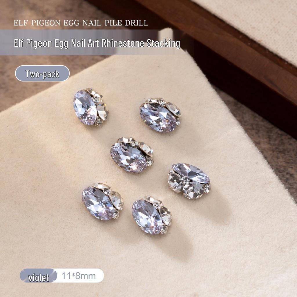 2026 Year of the Horse Luxury Alloy Nail Art: Zodiac Horse Glitter Zirconia Diamond Decorations for Fortunate Nails