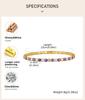 Anlaufgeschütztes Evil Eye Tennis-Fußkettchen-Armband für Damen, Glücksbringer Nazar Türkisches Auge Strasskettchen, Schutz-Amulett Schmuck Geschenk