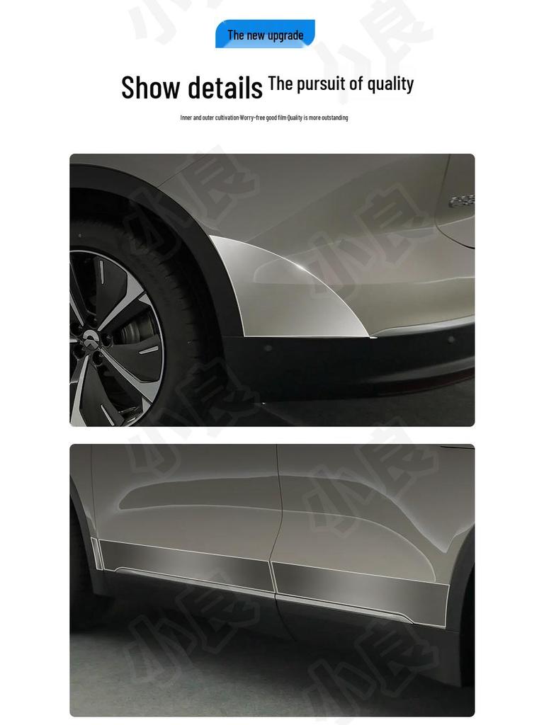 NIO ES8 Dreieckige TPU-Schutzfolie für vordere und hintere Tür, kratzfest