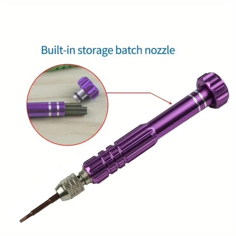 1 Set 5 In 1 Multifunctional Small Screwdriver Kit Repair Tool For Eyeglass Sunglasses Electronics Cellphone Jewelry And More