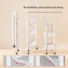Folding Movable Storage Trolley Rack for Living Room and Snacks