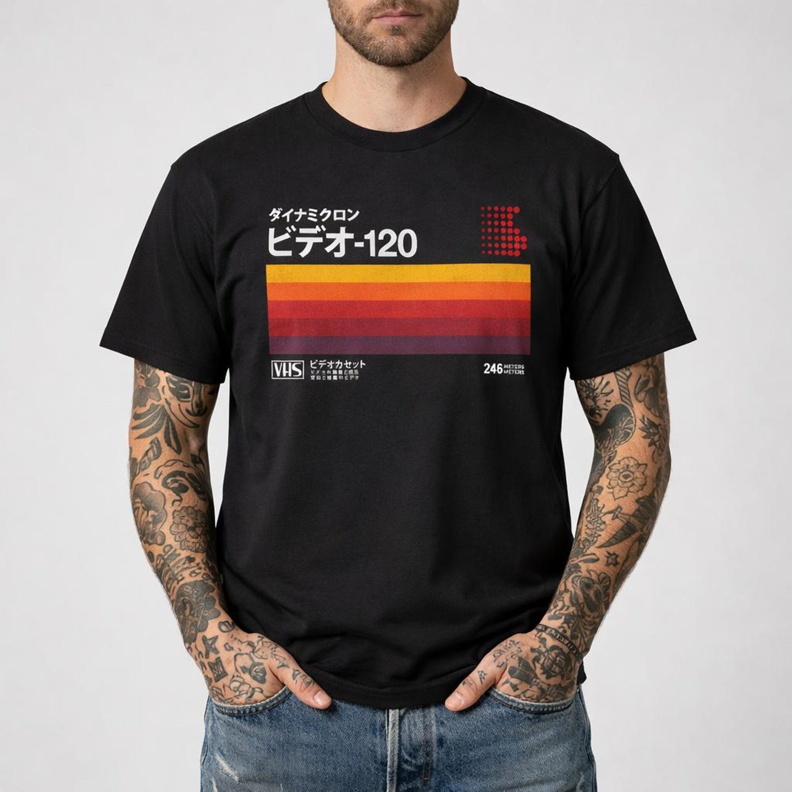 Retro VHS Japanese Vintage Graphic Tee | 90s Nostalgia Tee M