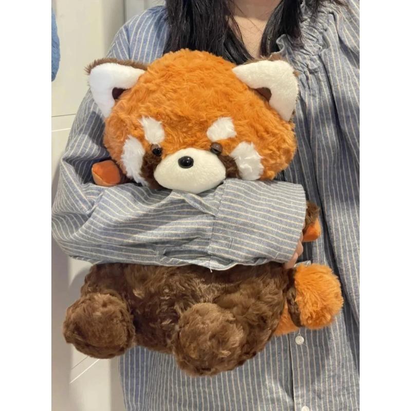 Cute Plush Raccoon Toys Soft Stuffed Animals Soft Doll Fluffy Red Panda Forest Animals Pillow Kids Baby Birthday Gift