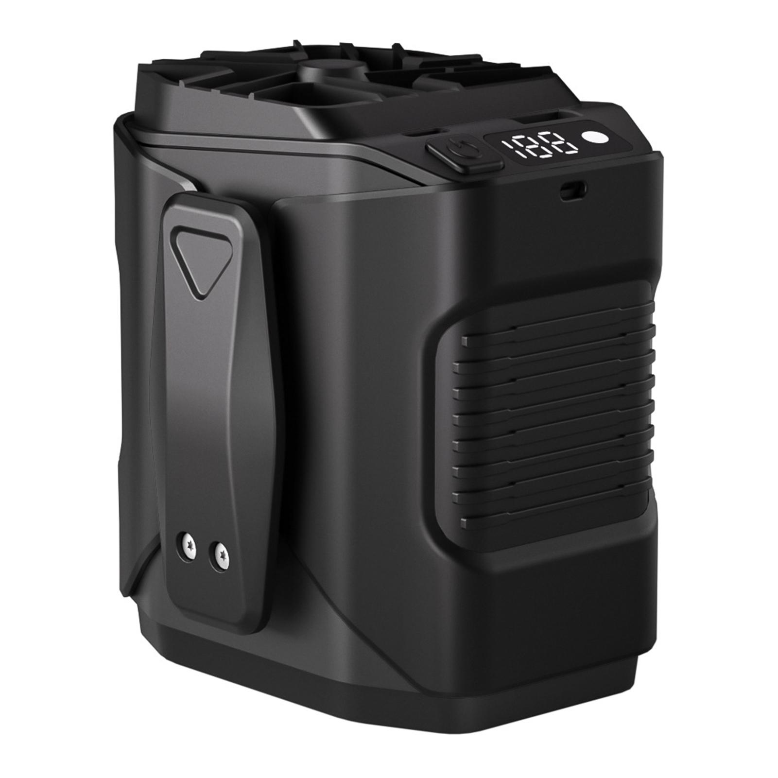 

Waist Clip Fan Portable Mini Hanging Neck Fan USB Rechargeable Fan Small Outdoor Camping Waist Fan with Power Bank LED Light