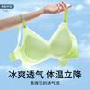 Thin Summer Cool and Breathable, Seamless Back, No Steel Ring, Soft Support Bra with Double Breasts