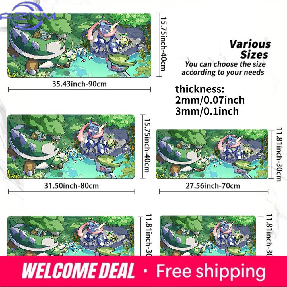 Torterra Swamp Forest Pokmon Gaming Mouse Pad 30x80x0.2cm