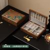 Vintage Lockable Large Capacity Jewelry Box Earrings Necklaces Storage
