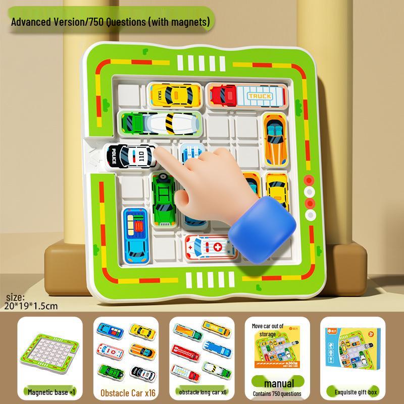 Kids' Car Parking Puzzle: Educational Logic & Problem-Solving Toy for Kindergartners