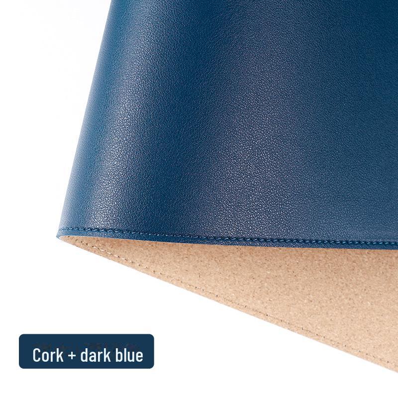 Non-Slip PU Leather Table and Bar Mats with Cork Coasters