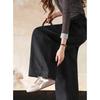 Demana Women's Brushed Cotton High-Waist Curved Casual Pants