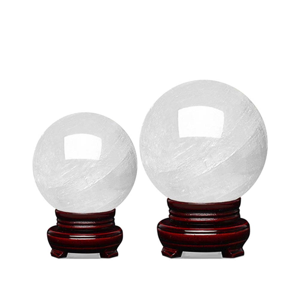 Natural Crystal Ball, Clear Quartz, Natural Stone, Feng Shui Ornament, Decorative Stone for Entrance, April Birthstone, Feng Shui Item, Lucky Charm, P