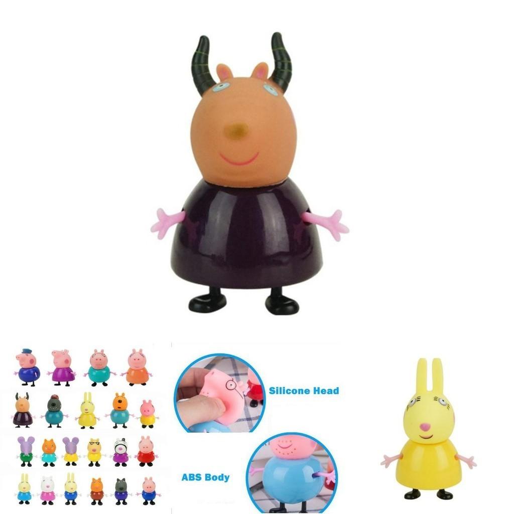 Colorful Eco-friendly Peppa Pig Family Friends Action Figures For Kids 25pcs Set