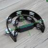 Hand Tambourine Bell Big Size Double Row Metal Jingles Percussion Instrument Bell Tambourine for Bar Entertainment