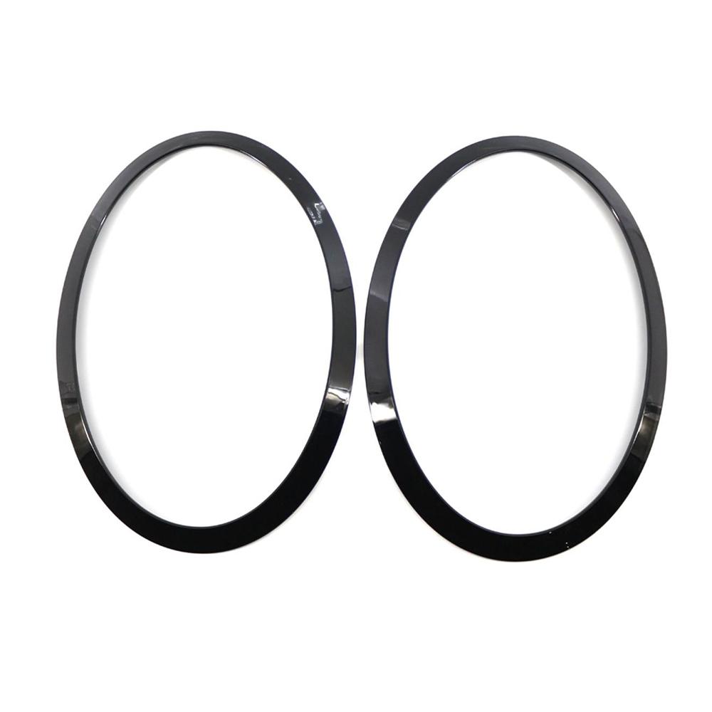 2Pcs For BMW MINI F55 F56 F57 Cooper New Front Lamp Frame Headlight Cover Trim Ring L+R 51137300631 51137300632 car accessories чёрный