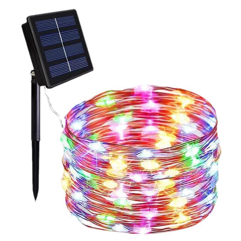 Waterproof Solar Copper Wire LED Light Strip for Outdoor Garden and Balcony Décor