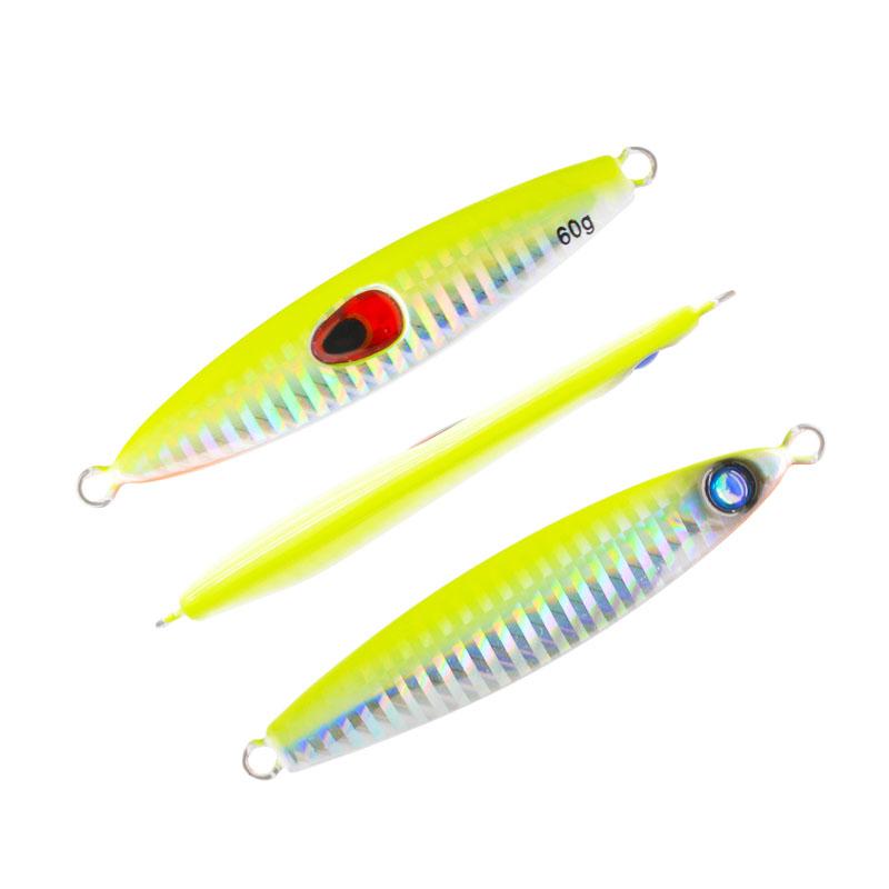 JIGGINGSOUL-RTS191- 60g 80g Casting Jigging Fishing Lures Sense Slow Pitch Metal Saltwater Jig Bait Lead Fish Pesca