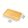 1 Pc Wooden Tray Simple Square Large Bread Tray, Thickened Restaurant Tea House Tray Cafe Drink Tray for Home Kitchen