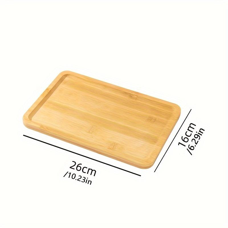 1 Pc Wooden Tray Simple Square Large Bread Tray, Thickened Restaurant Tea House Tray Cafe Drink Tray for Home Kitchen
