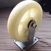 Soft Rubber Heavy Duty Casters High Load Bearing Furniture Wheel White Nylon Universal Wheel  Chair