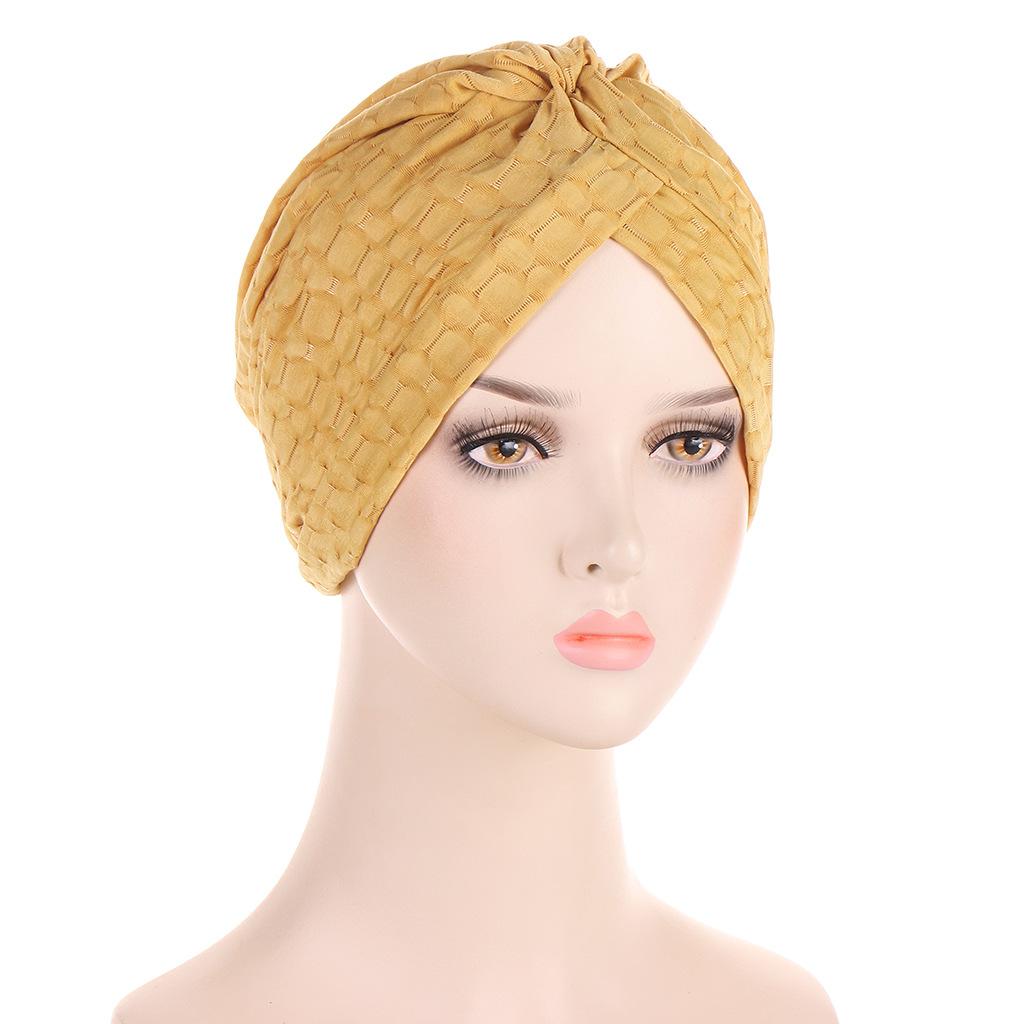 New Breathable Solid Color Women'S Turban Caps Muslim Headscarf Bonnet Femme Ready To Wear Hijab Cap Turbante Mujer