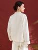 Sijiqing Autumn/Winter Wool Blend Acetate Coat - Gentle Korean Daily High-End Women's Top