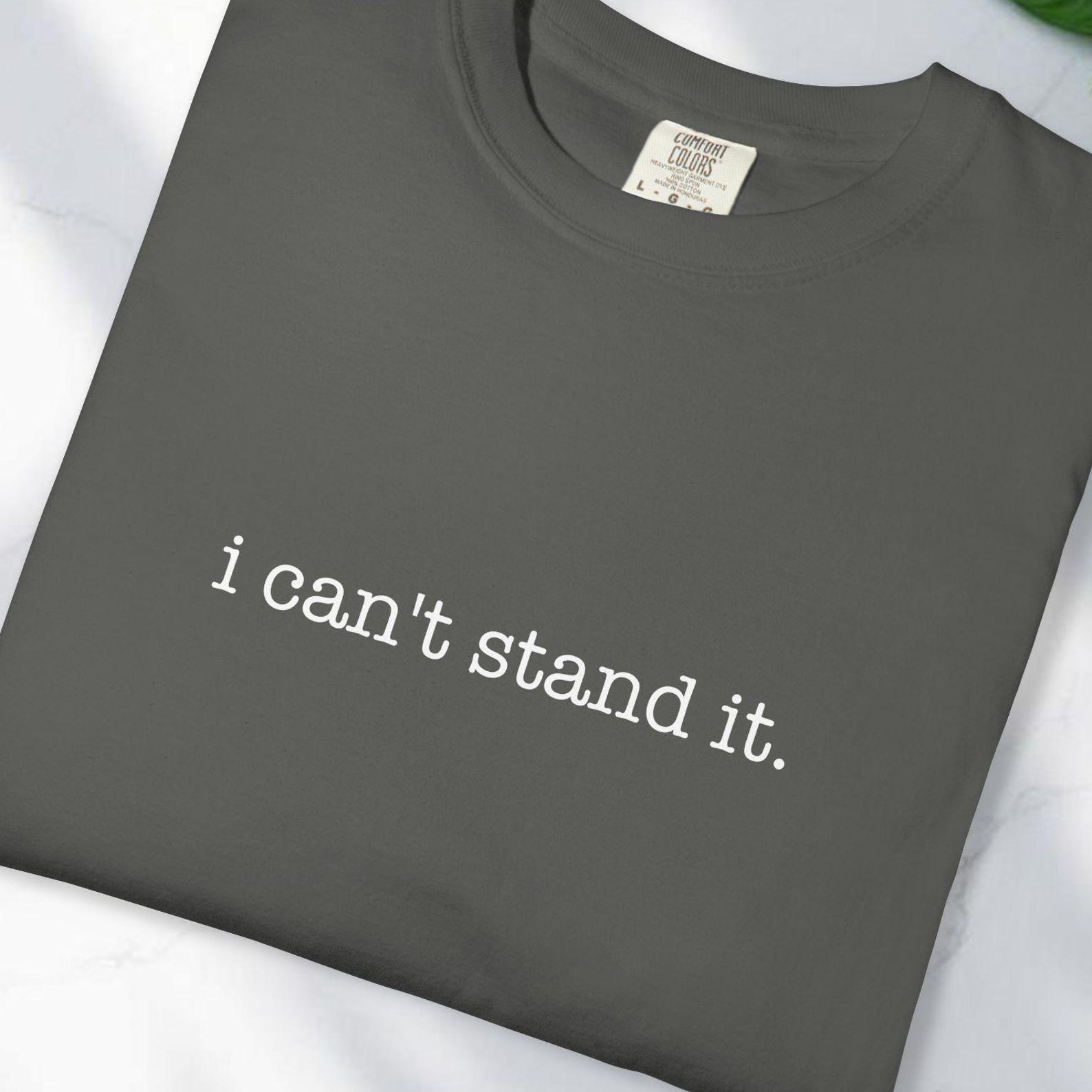 I Can t Stand It T-Shirt, Minimalist Quote Tee, Anti Trump M