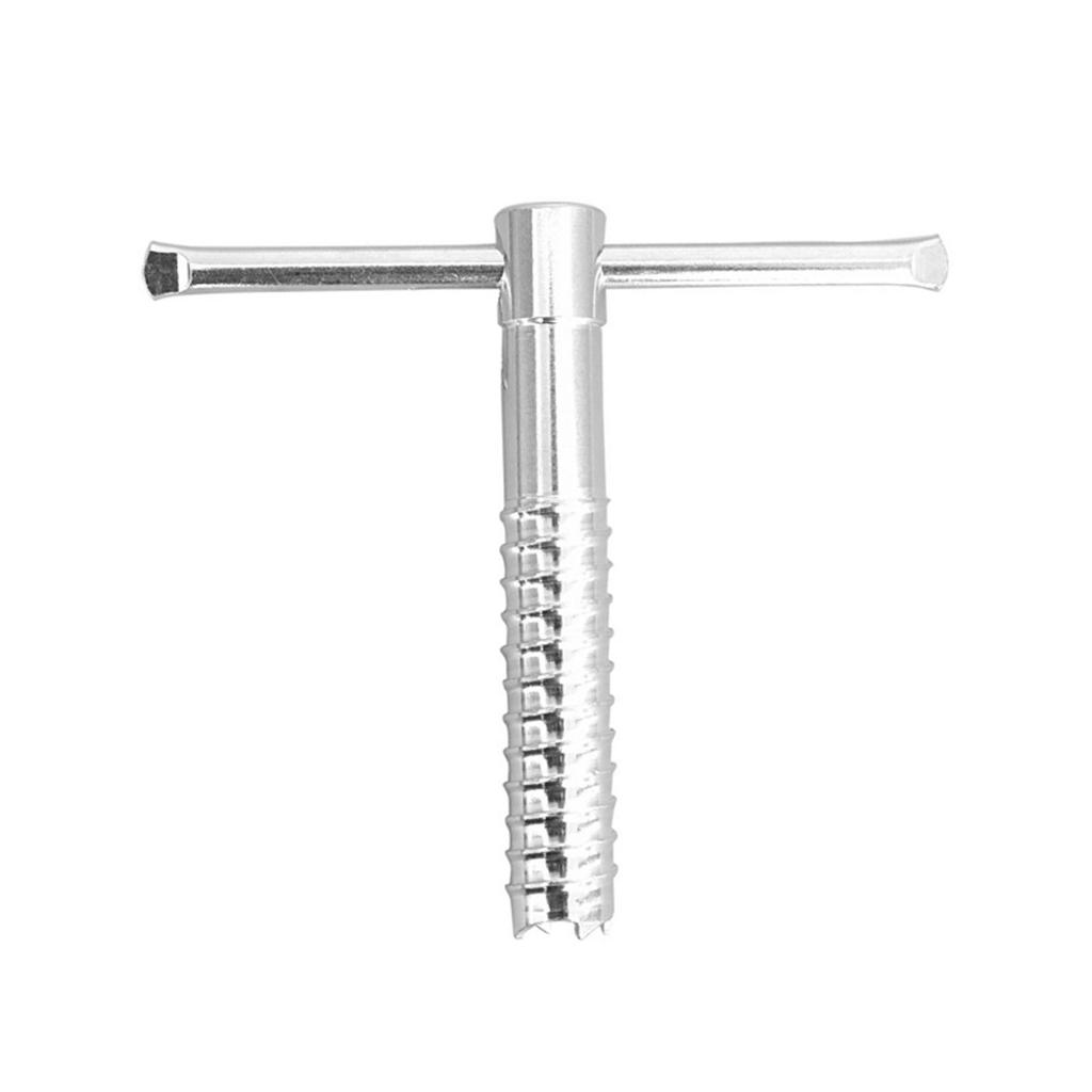 Taladro para Hielo de Camping al Aire Libre Tornillo Fijo Estacas de Tienda Aleación de Aluminio Estacas de Invierno Tornillos Accesorios de Pesca