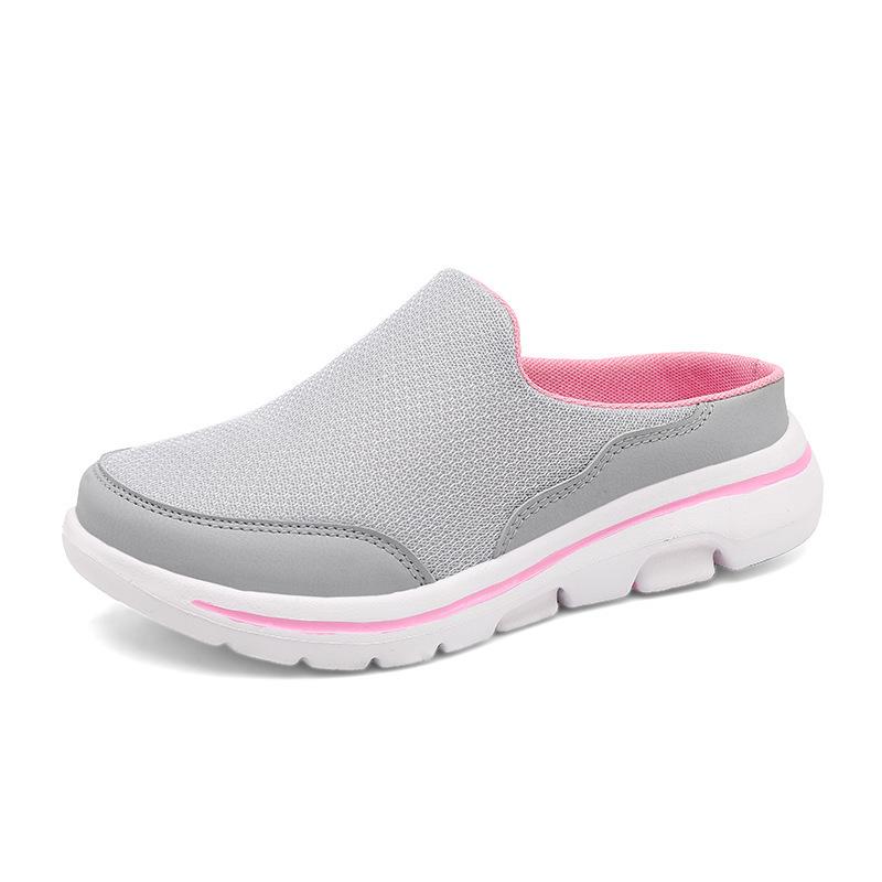 2025 Women's Multi-color Mesh Summer Closed Toe Half-toe Lazy Slippers