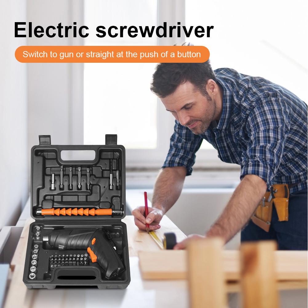 800mAh Cordless Electric Screwdriver Set Rechargeable Battery Screwdrivers with Driver Bit Impact Power Screwdriver Power Tools