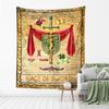 Gobelin z wzorem retro muralu Dekoracja ścienna do domu Gobelin do biura Salonu