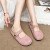 [Ushilai] French small golden bean flat-bottomed bag head Boken slippers women's 2025 summer new one-pedal and half slippers