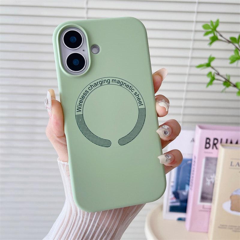 Luxusní barevné pouzdro pro bezdrátové nabíjení Magsafe pro iPhone 16 14 13 11 12 15 Pro Max Plus Shockproof Armor Bumper Bumper Soft Cover