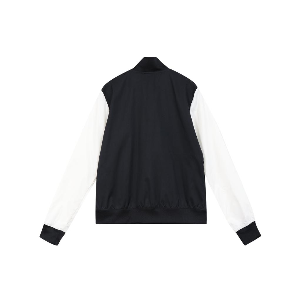 Nike Logo Print Single-Breasted Long Sleeve Baseball Jacket Women Jackets Black DZ4631-010