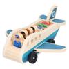 Kleinkinder Holzflugzeug Spielset Passagierjet Spielzeug Pädagogisches Flugzeugmodell SpielzeugFlugzeug