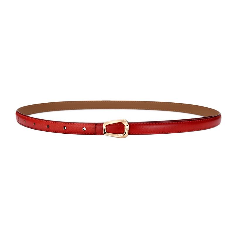 Leather Thin Belt Women'S Fashion Belt With Skirt Simple And Trendy Thin Belt Women'S Thin Belt