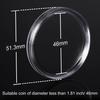46mm Coin Protective Case Capsules Organizer Storage Box with Adjustable Pad