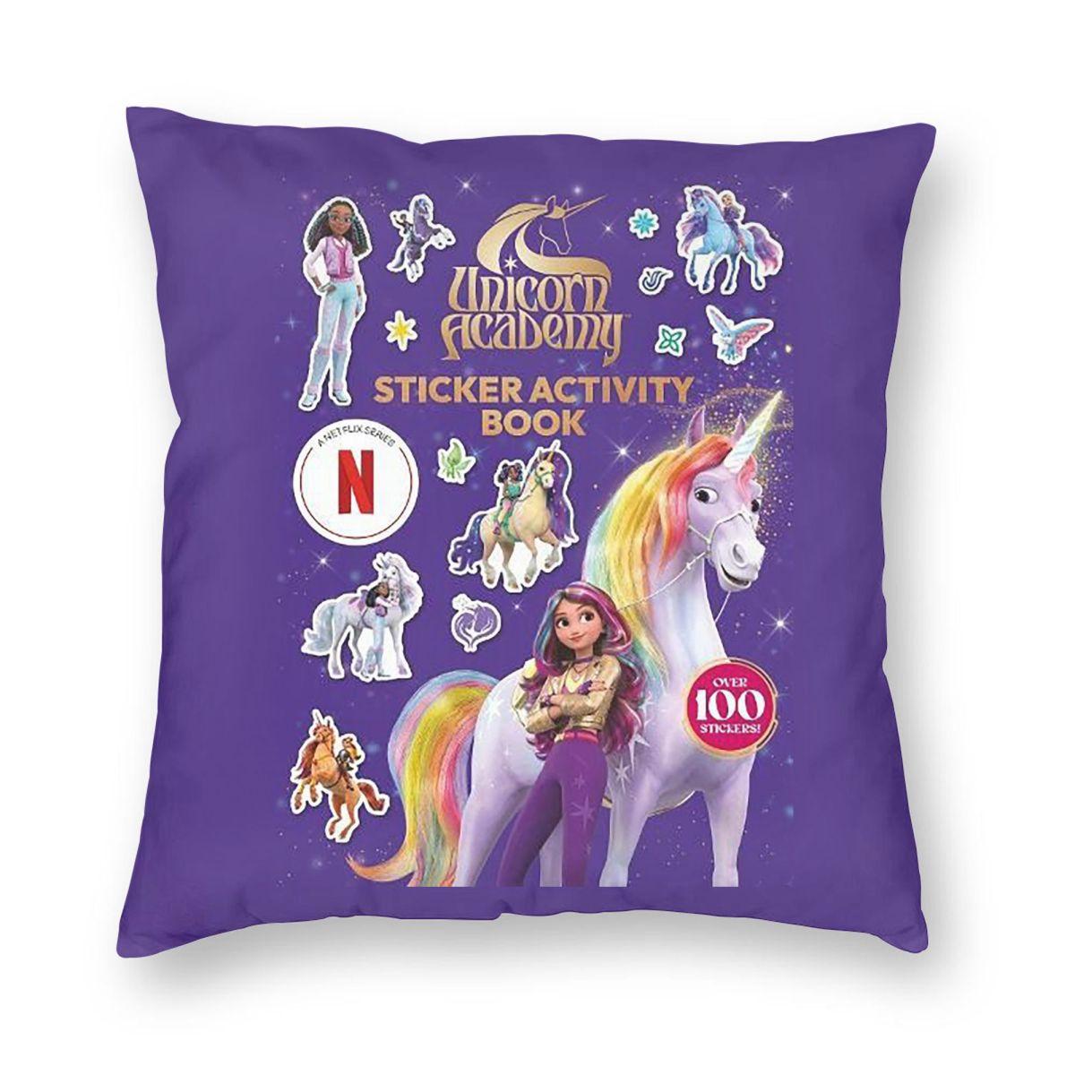 Академия Единорогов София Уайлдстар Квадратная Наволочка Чехол для Подушки Подушка-Плед для Дома Спальни Машины 12x12Inch