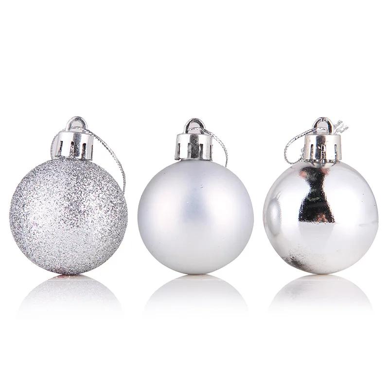 24pcs/Box Christmas Balls Christmas Tree Ornaments Christmas Decoration for Home Party Christmas Hanging Pendant