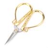 Stainless Steel   Stitch Scissors Vintage Sewing Shears Embroidery Tool (Gold)