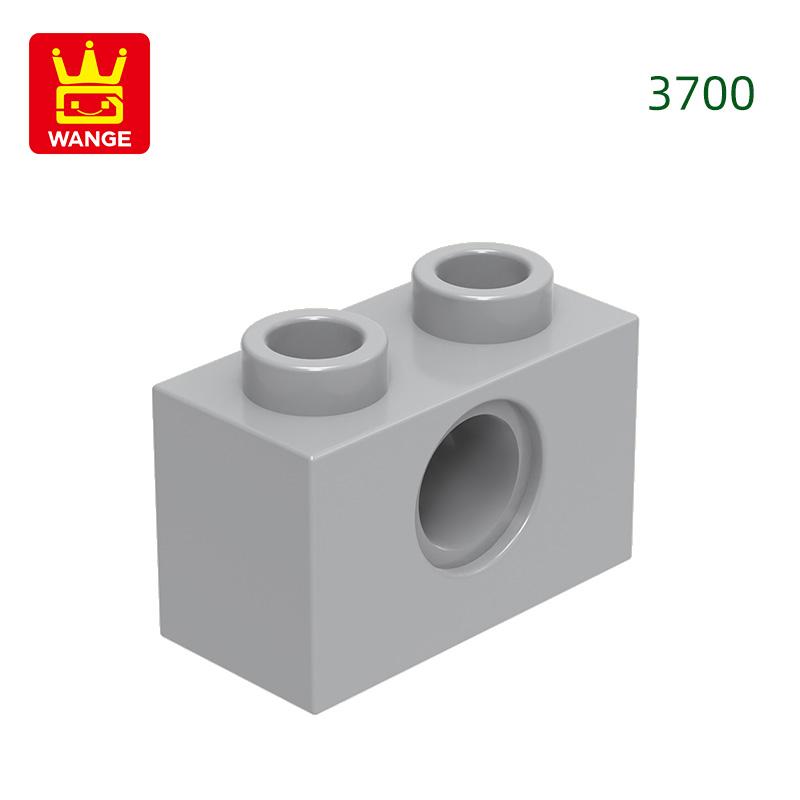 125Pcs/lot 3700 1x2 1 Hole Constructing Blocks MOC DIY Accessories Compatible With Bricks Children Toys Gift Box