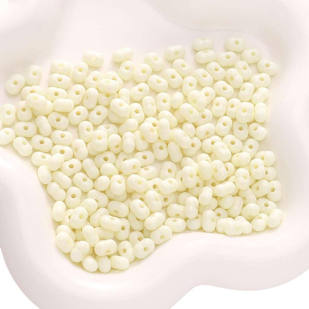 [8X5mm] Solid Color Peanut Beads Acrylic Peanut Beans DIY Bracelet Necklace Handmade Nut Accessories 50pcs/pack