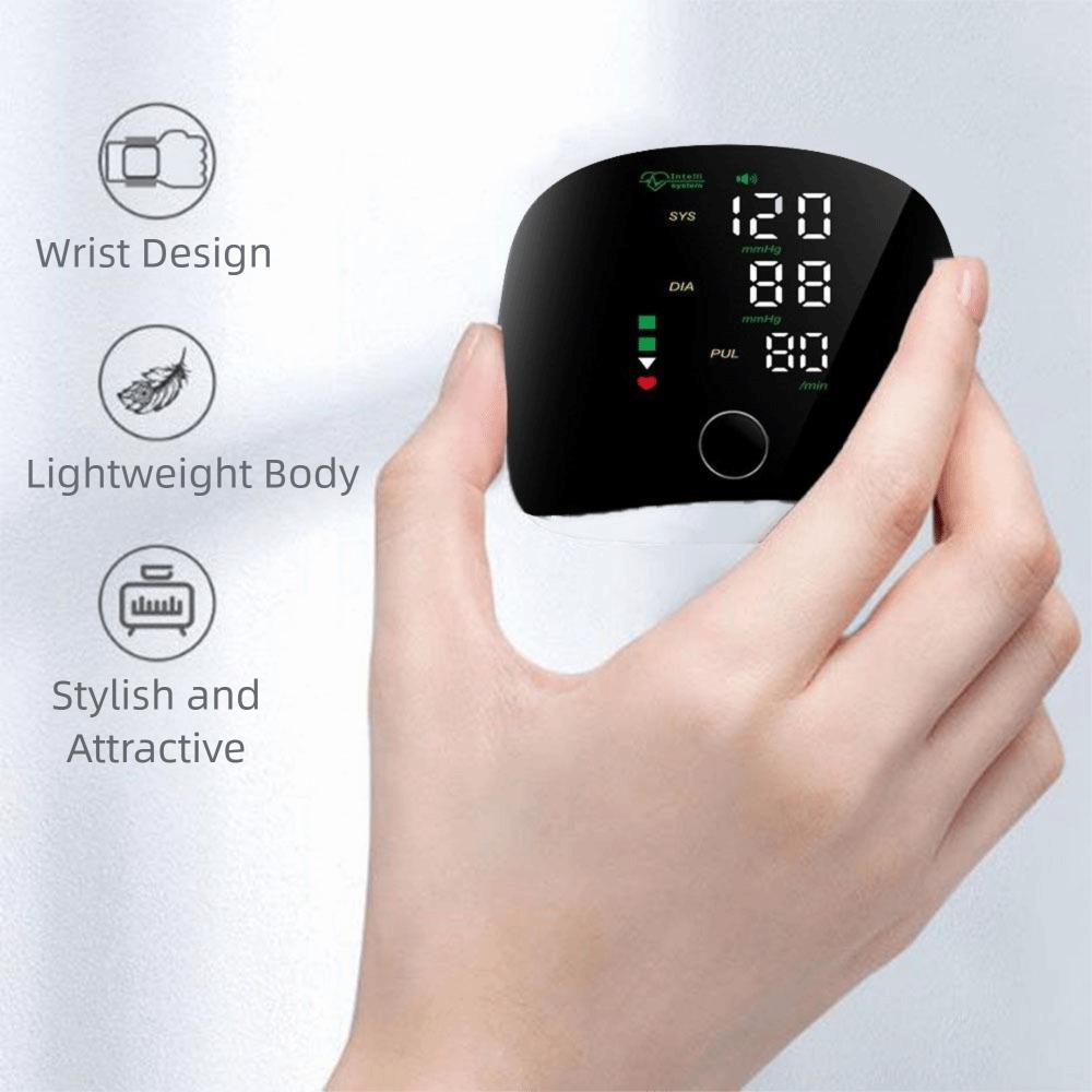 Smart Touch Heart Rate Monitor LCD Screen Sphygmomanometer  Daily Check