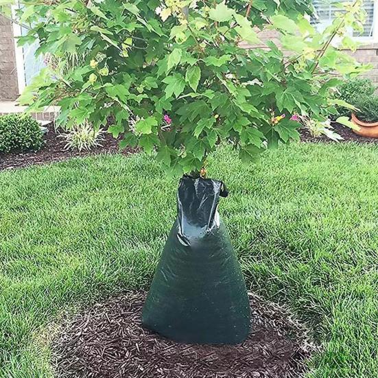 20 Gallons Tree Watering Bag Reusable Slow Release Large Capacity Thickened PVC PE UV Resistant Garden Tree Irrigation Drip Bag Gardening Supplies